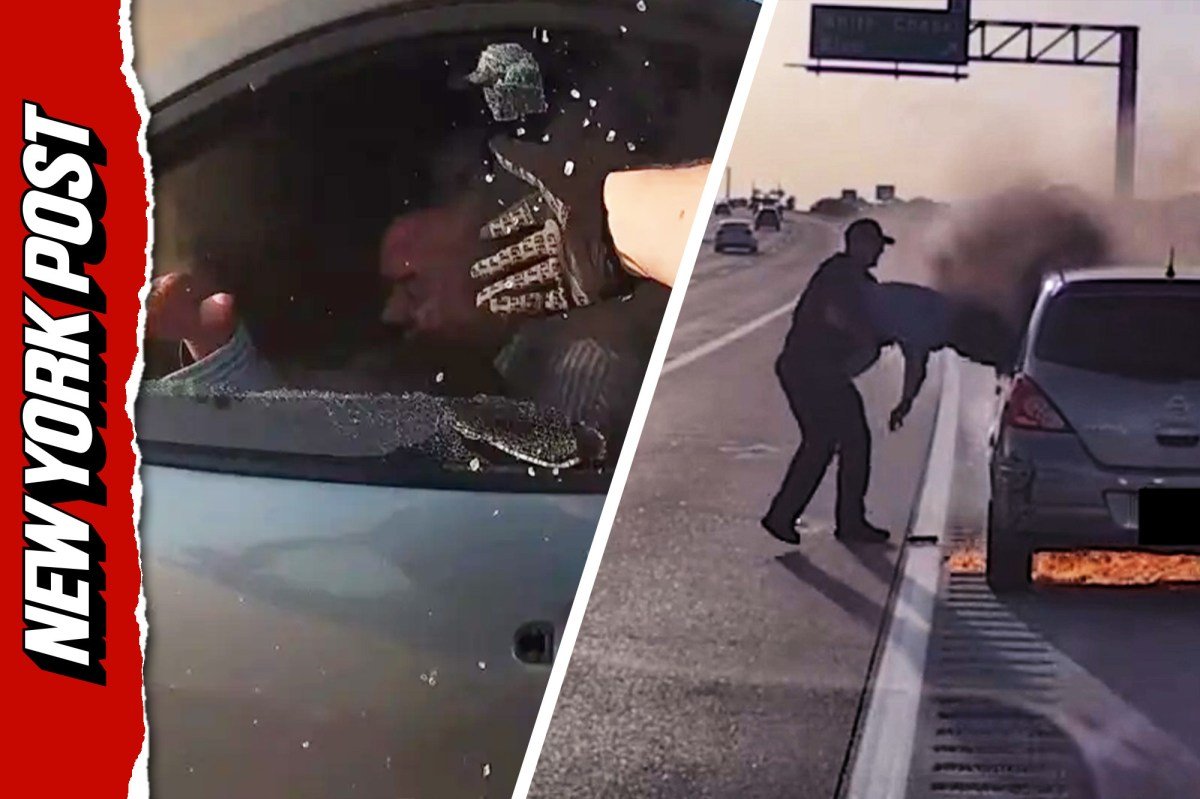 You are currently viewing Hero Texas officer rescues driver seconds before car erupts in flames (Video)