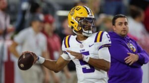 Read more about the article Jayden Daniels wanted ‘respect’ from LSU. Instead, he started an ugly fight that will tarnish his reputation