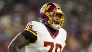 Read more about the article NFL news: Commanders’ Laremy Tunsil needs surgery on torn triceps, out indefinitely