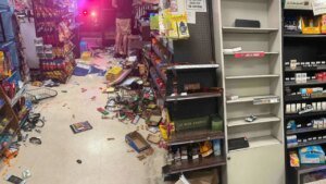 Read more about the article California street takeover suspects ransack family store with power tools