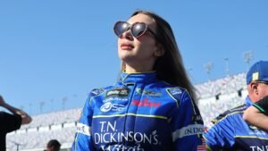 Read more about the article NASCAR’s Natalie Decker gives fans a peak under her firesuit and they see red, ‘Hard Knocks’ is back & Carrie!