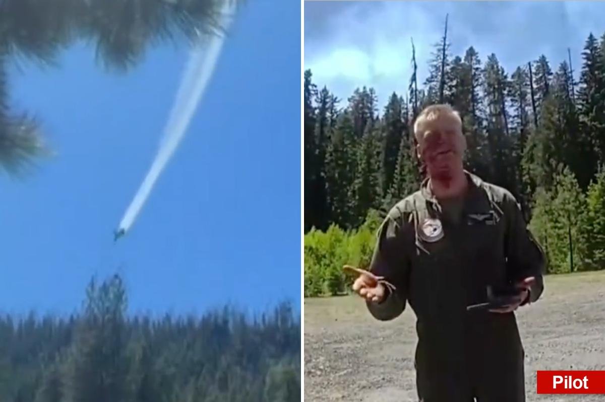You are currently viewing Bloodied Marine pilot seen walking away from fiery fighter jet crash in video: ‘Hey, buddy, I just crashed’