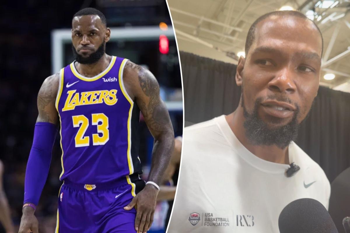 You are currently viewing Kevin Durant calls out âunfairâ double standard for LeBron Jamesâ 76ers