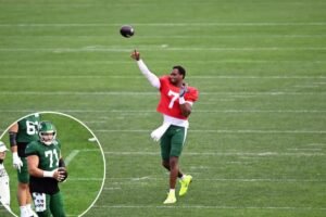 Read more about the article Geno Smith, new-look Jets offense get a training camp reality check with ‘up-and-down day’