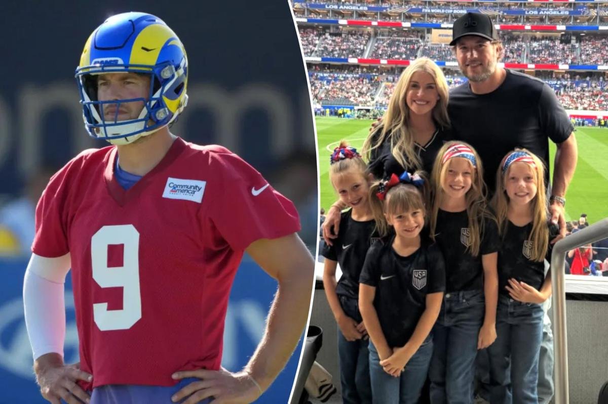 You are currently viewing Matthew Stafford’s wife Kelly’s Rams camp sendoff captures cost of NFL life