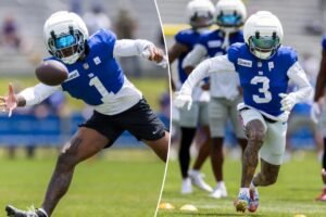 Read more about the article Giants leave grueling road camp  unscathed — and encouraged by Malik Nabers — in positive start