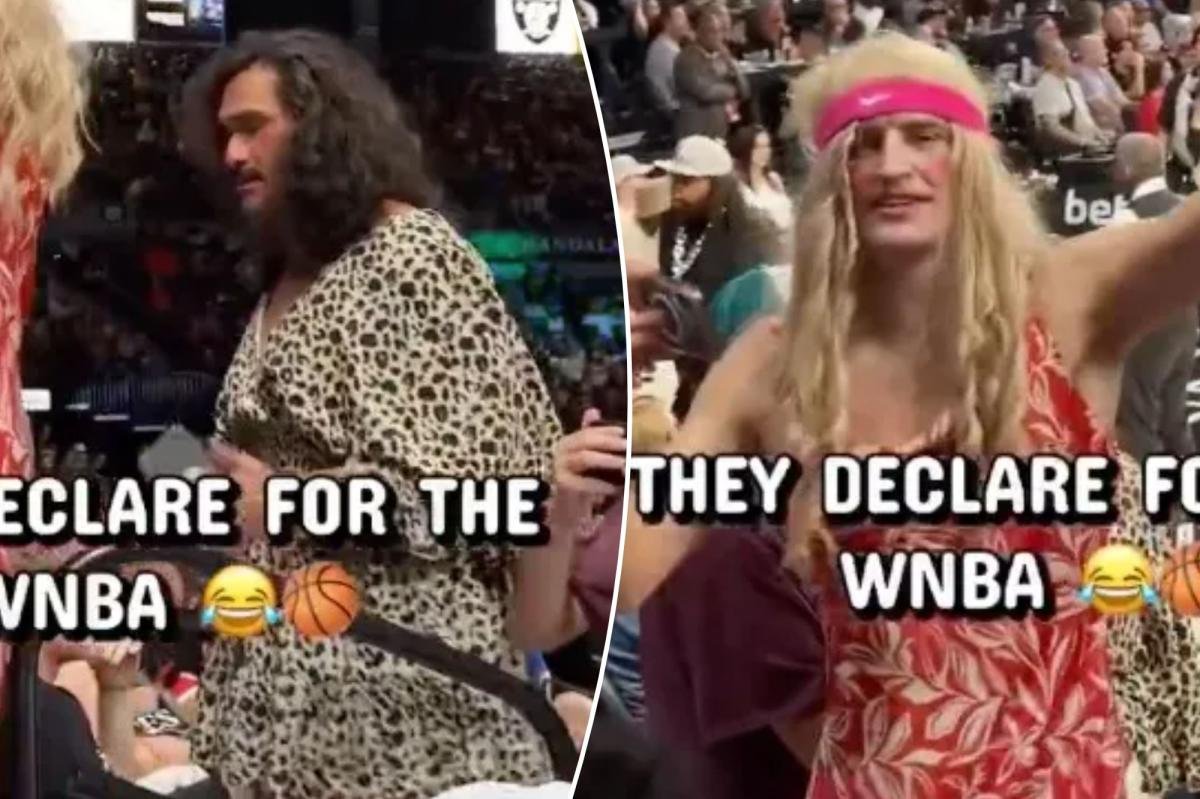 You are currently viewing Two men in drag attend WNBA game amid trans controversy, leave security in hysterics