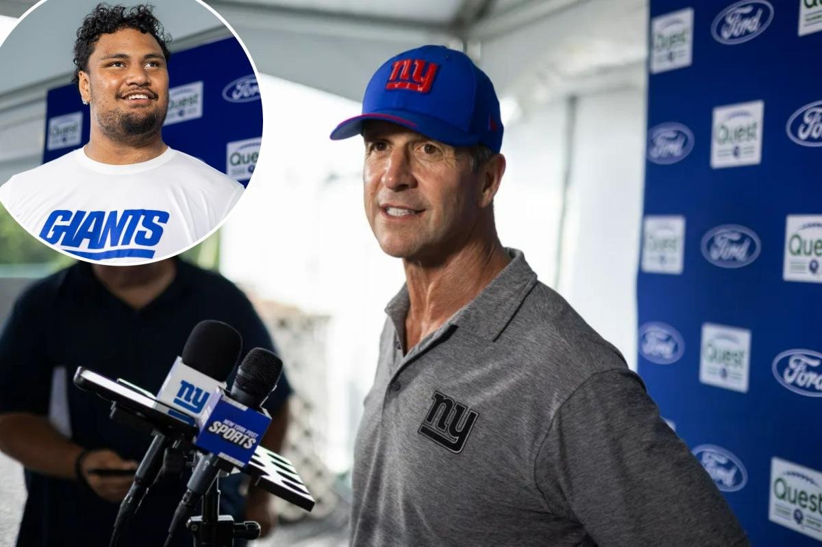 You are currently viewing Giants offense delivers when John Harbaugh ‘cracked’ to cap best day of camp: ‘We wanted it’