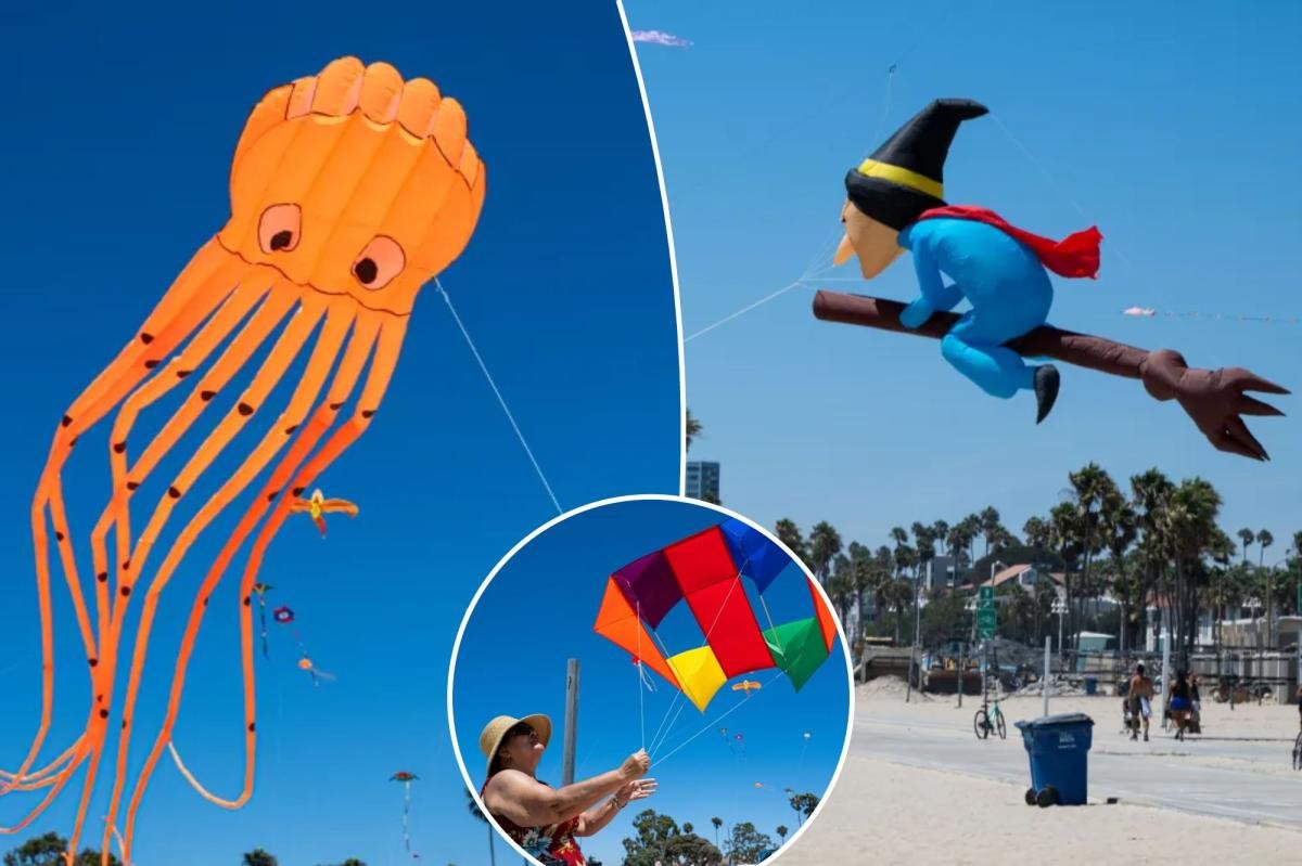 You are currently viewing Festival brings hundreds of colorful kites to California beach — see photos