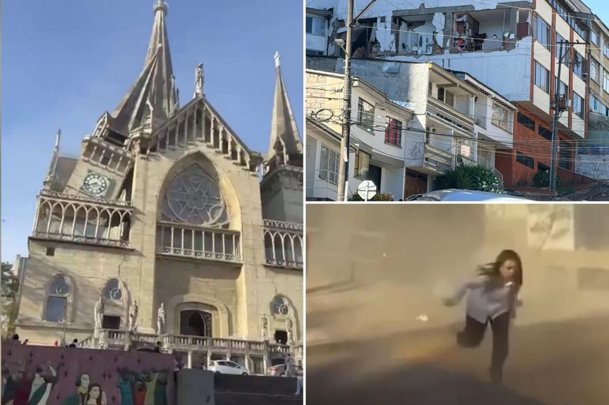 Read more about the article Nearly 100-year-old church crumbles as deadly 7.4-magnitude earthquake rocks Colombia