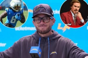 Read more about the article Chargers OC drops hilarious Anchorman line — and a serious warning about Omarion Hampton