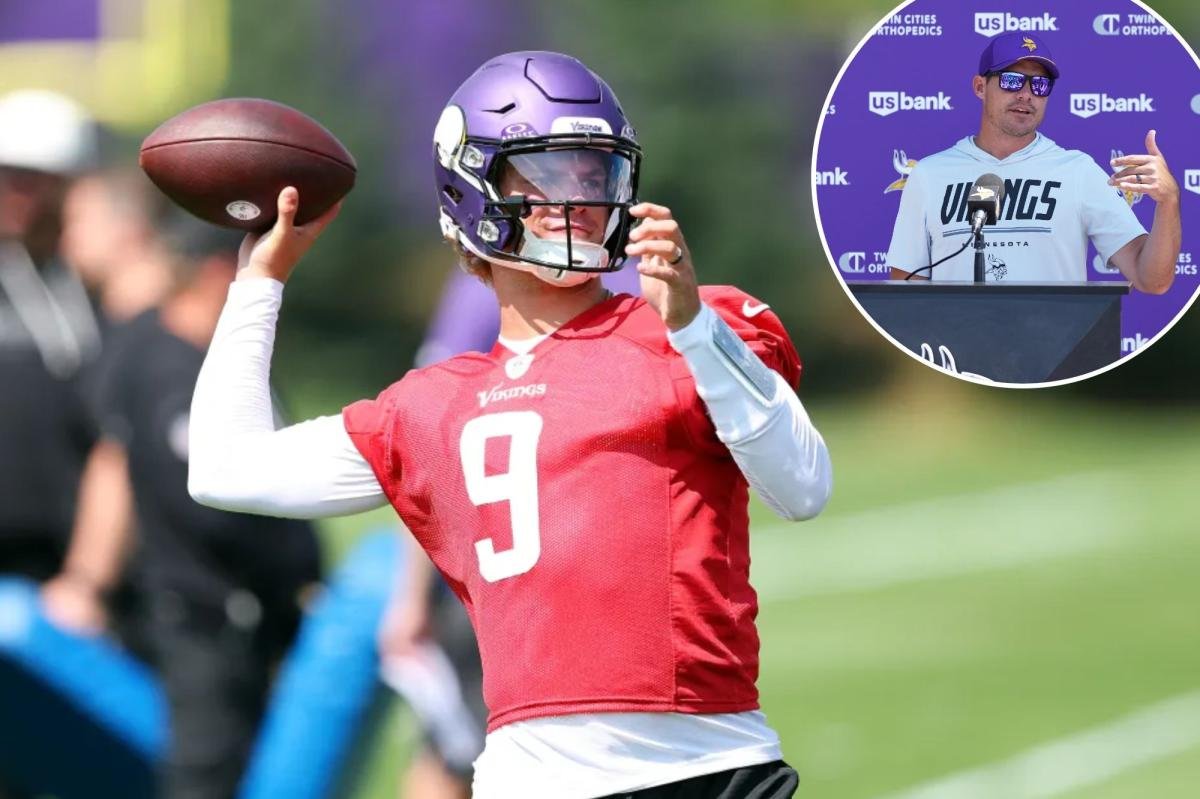 You are currently viewing Vikings coach speaks out on J.J. McCarthy’s future as Kyler Murray takes starting job