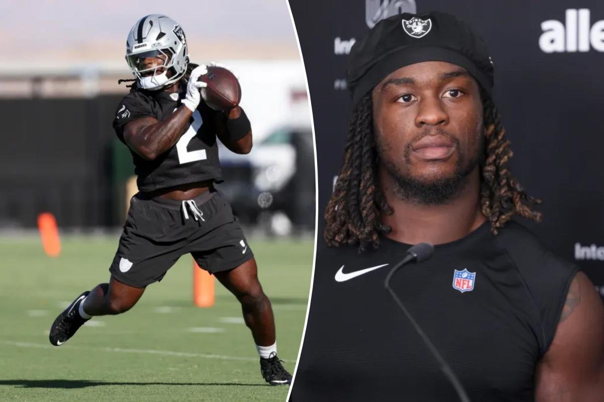You are currently viewing Raiders’ Ashton Jeanty calls Klint Kubiak’s new offense ‘different in a good way’