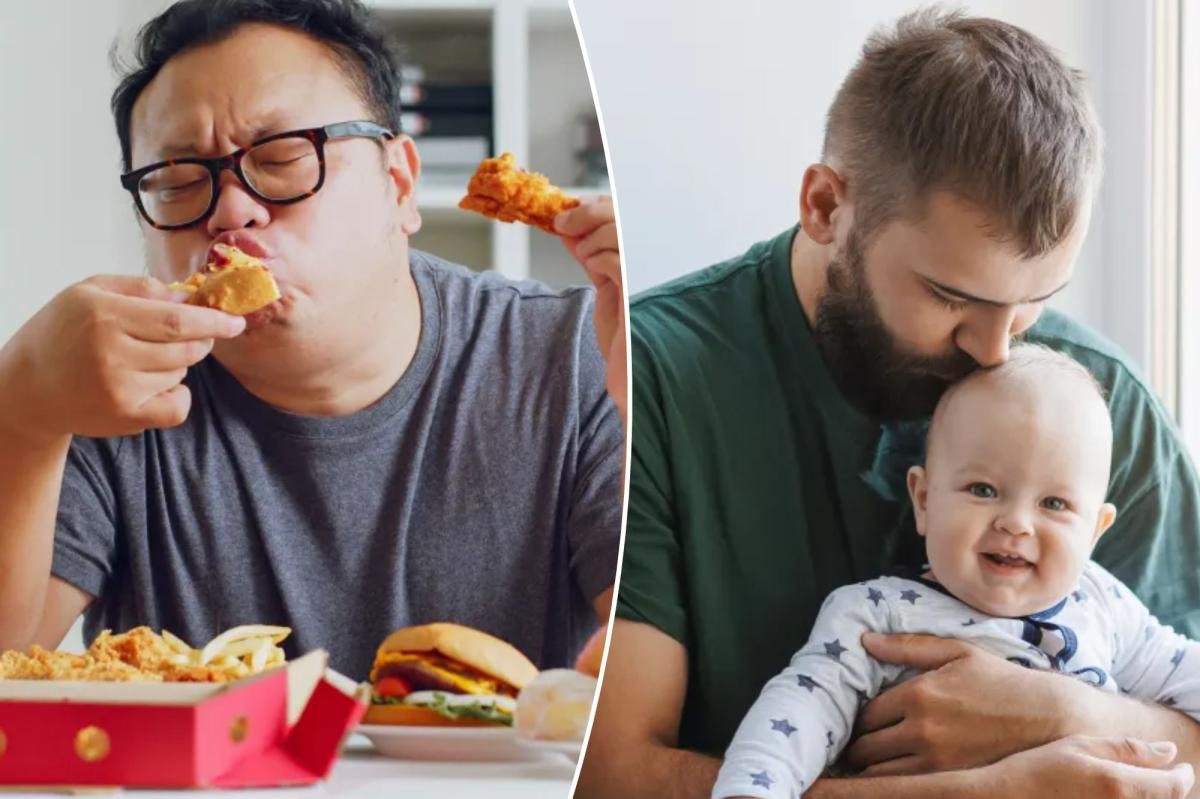 You are currently viewing Baby has fat thighs and jelly belly? Dad’s diet may be to blame