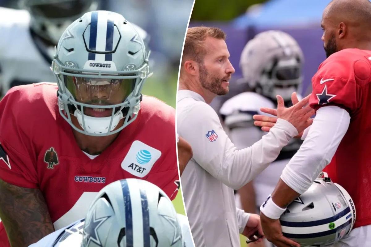 You are currently viewing Cowboys star makes NSFW wager with Rams before heated joint practice