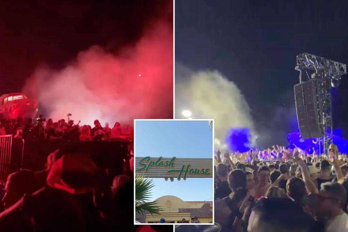 You are currently viewing Glamorous Palm Springs pool party festival in chaos as seven rushed to ER following The Chainsmokers set
