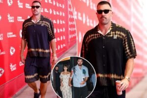 Read more about the article Travis Kelce flashes wedding band ahead of Chiefs’ preseason opener after Taylor Swift wedding
