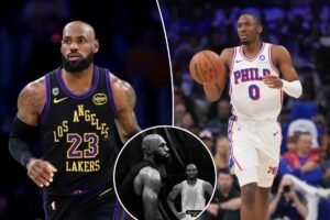 Read more about the article LeBron James gives glimpse of 76ers future with Tyrese Maxey workout
