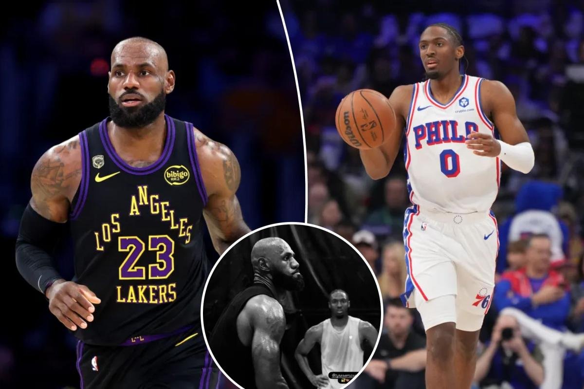 You are currently viewing LeBron James gives glimpse of 76ers future with Tyrese Maxey workout