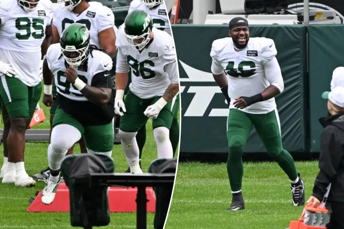 You are currently viewing T’Vondre Sweat, Joseph Ossai flash promise of overhauled Jets defense