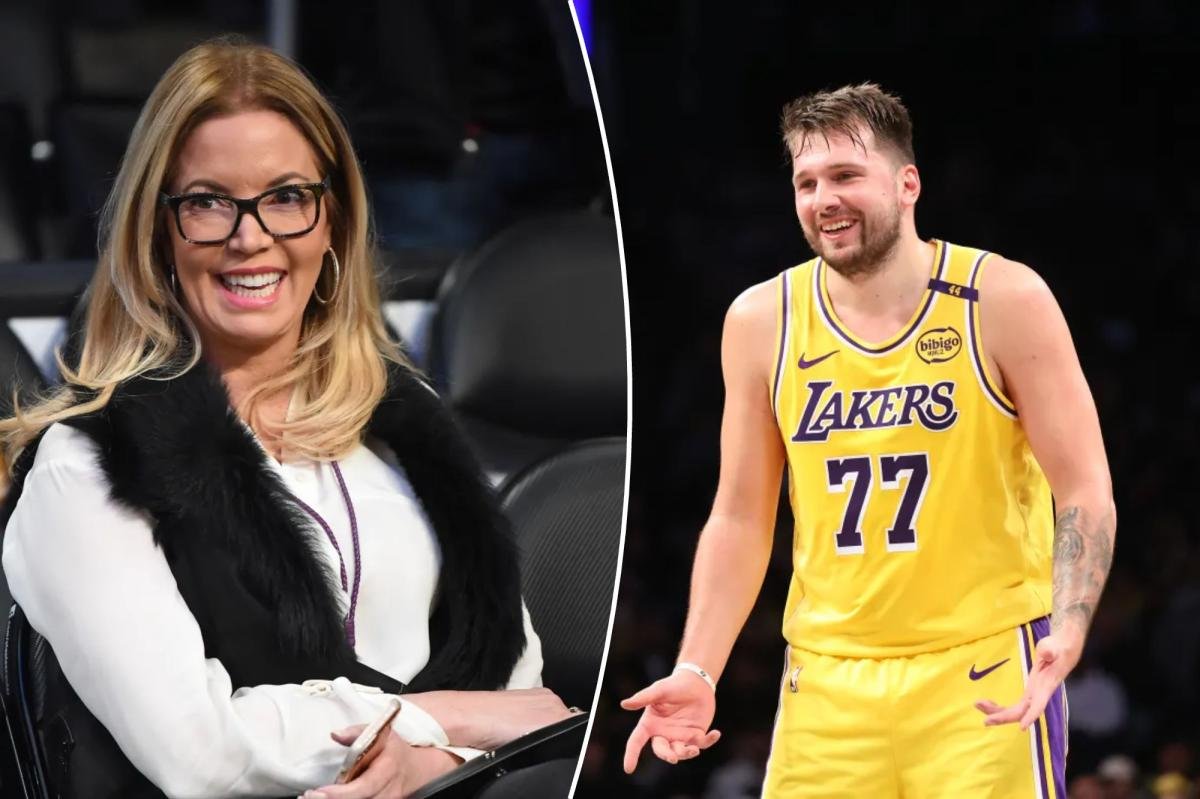You are currently viewing Jeanie Buss has 2-word verdict on Luka DonÄiÄ’s Lakers sale reaction