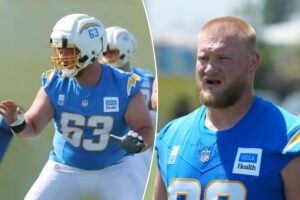 Read more about the article Chargers offensive line suffers another brutal blow with $30 million center carted off