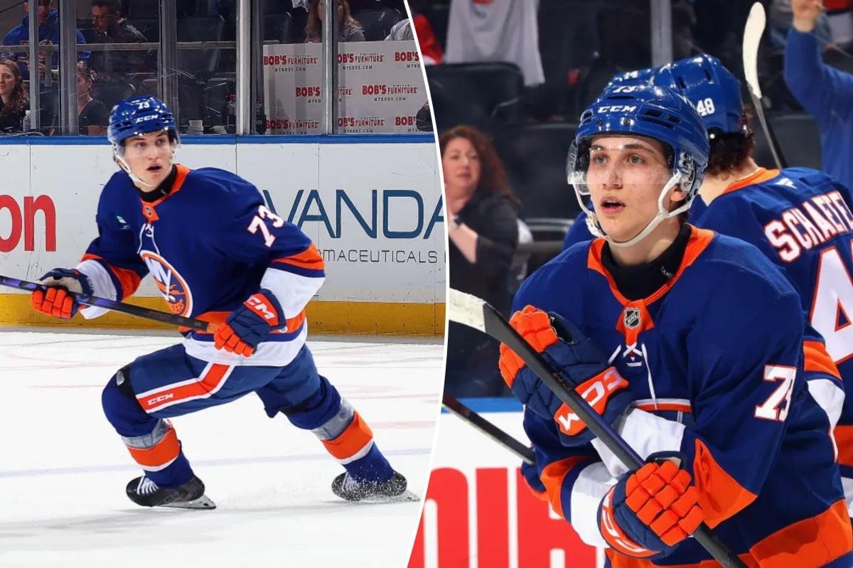 You are currently viewing Victor Eklund putting in the work with battle Islanders roster spot ahead of him