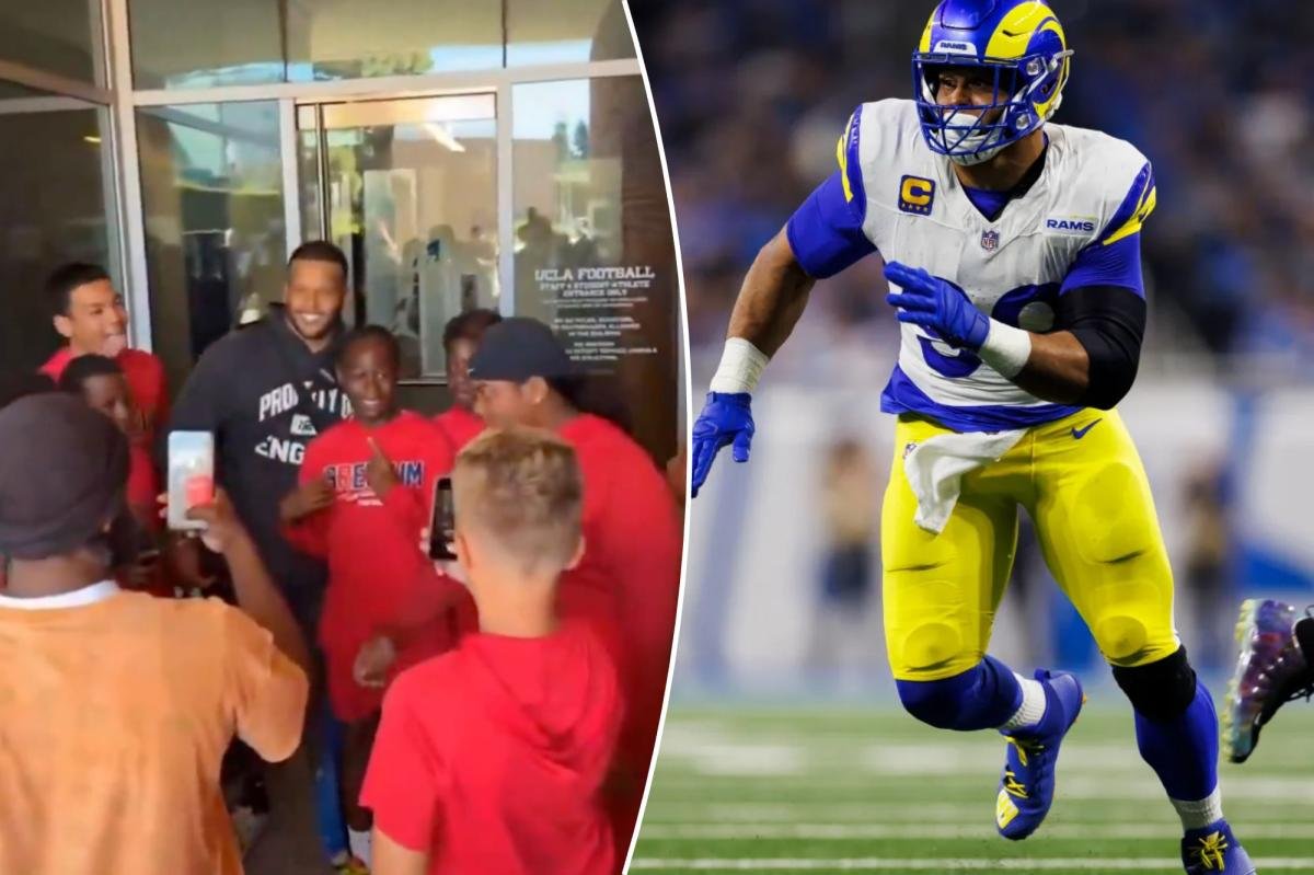 You are currently viewing Aaron Donald drops on-point 7-word reaction to Rams return from UCLA training camp