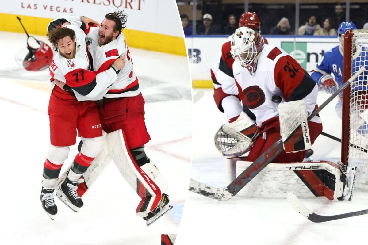You are currently viewing Hurricanes goalie Brandon Bussi takes Stanley Cup to LI arena where it all began for him