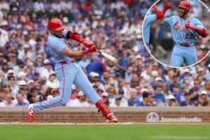 Read more about the article Cardinals’ Joshua Baez makes history with three homers in first three MLB at-bats in eye-popping debut