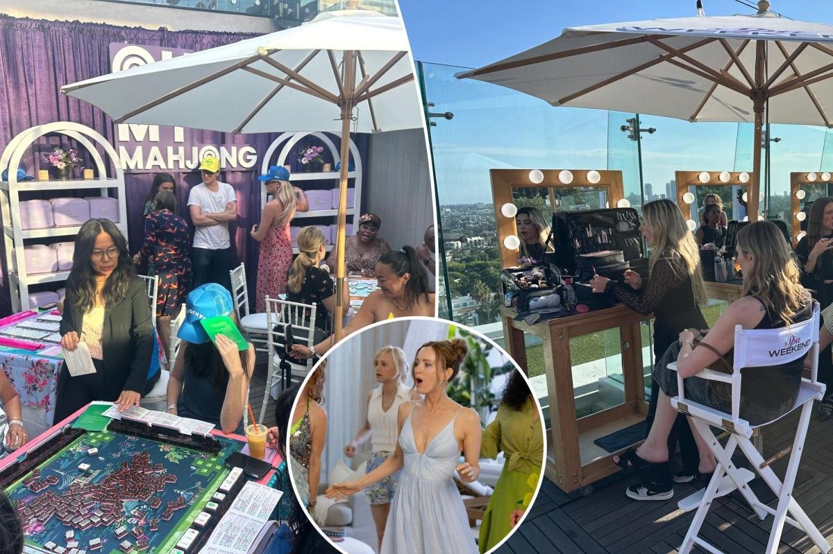 Read more about the article Inside the swanky Beverly Hills screening of ‘Spa Weekend’ that included Glamsquad makeovers and $500 Mahjong sets