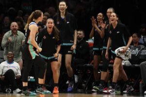 Read more about the article Liberty hang on for win over Sparks after nearly blowing huge late lead