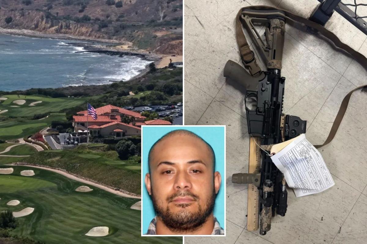 You are currently viewing Heavily-armed suspect filmed Trump security at California golf course as modified weapons, mugshot seen for first time