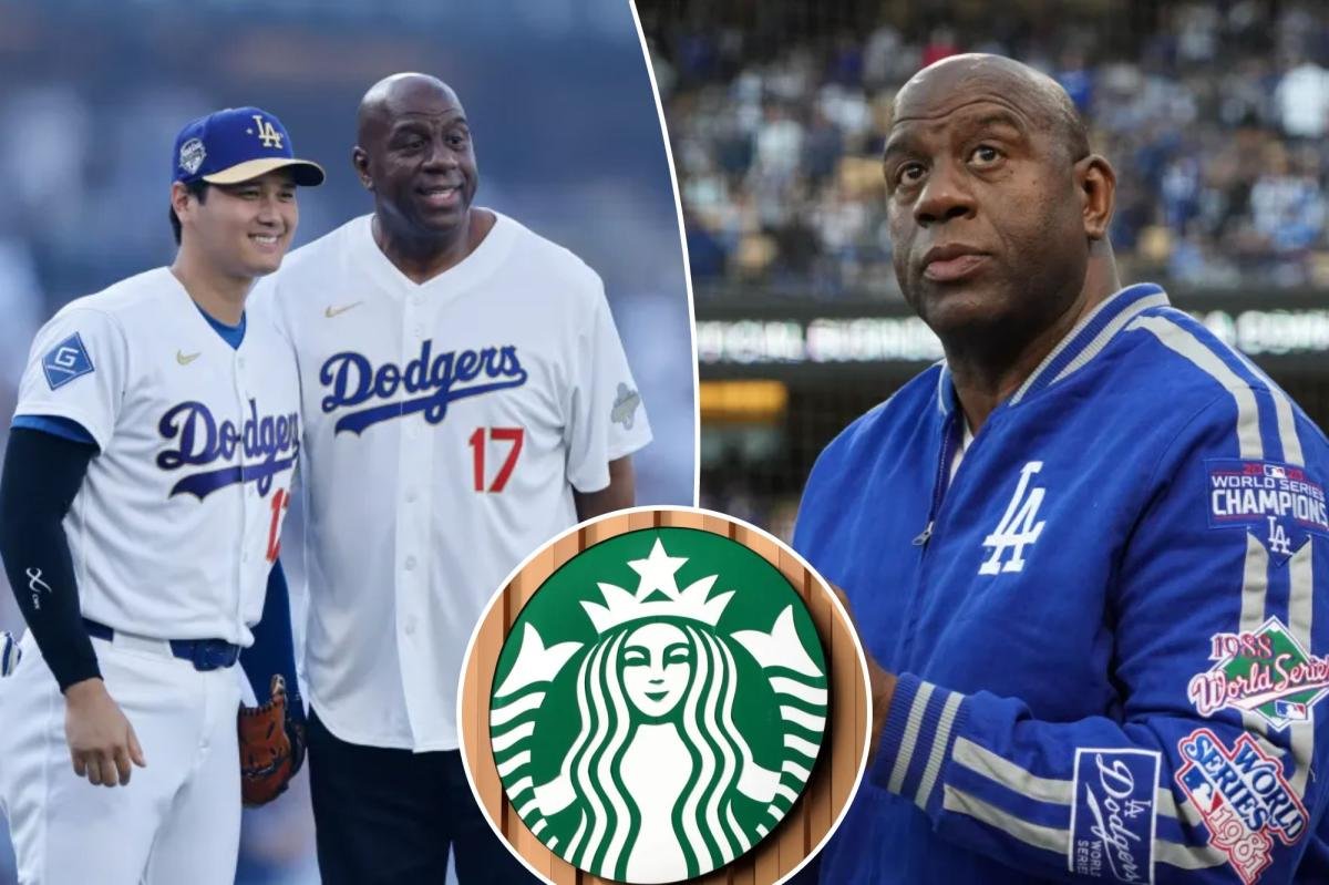 You are currently viewing How Magic Johnson used Starbucks to fuel $2.2 billion Dodgers purchase