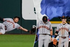 Read more about the article Giants outfielder’s embrassing misplay goes viral, microcosm of season