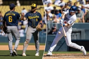 Read more about the article Dodgers fans pissed as LA bats go cold in another ugly loss to Brewers