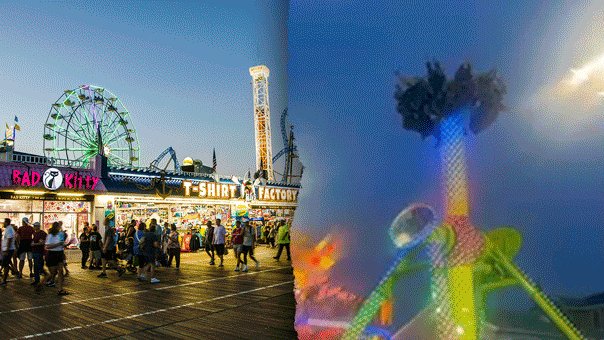 You are currently viewing Wipe Out ride at Ocean City Boardwalk stops with riders upside down