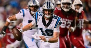 Read more about the article Undrafted Panthers rookie quarterback Haynes King was star of Hall of Fame game. Can he make the team?