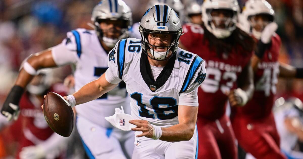 You are currently viewing Undrafted Panthers rookie quarterback Haynes King was star of Hall of Fame game. Can he make the team?