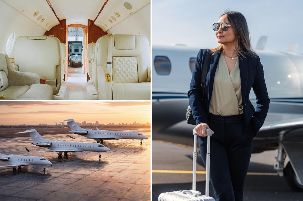 You are currently viewing Sharing of posh private jets soars in US â allowing travelers to fly in luxury without forking out millions for own plane