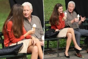 Read more about the article Richard Gere, 76, cozies up to younger co-star, 28, while filming age-gap romance movie in NYC