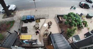 Read more about the article A veteran was detained by the National Guard in her front yard. Now she’s suing