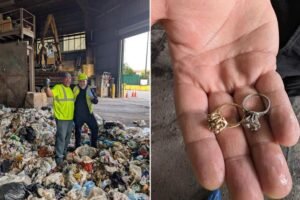 Read more about the article Two heirloom rings accidentally lost in 20,000 pounds of NYC garbage — here’s how Sanitation helped recover them