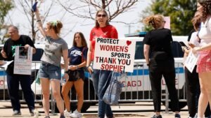 Read more about the article Sophie Cunningham supporters rally in Chicago, while protesters showcase what’s wrong with America