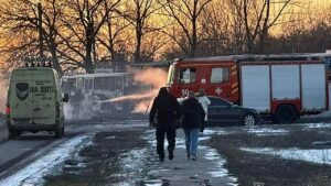 Read more about the article Zelenskyy accuses Russia of targeting Kherson civilian with drone