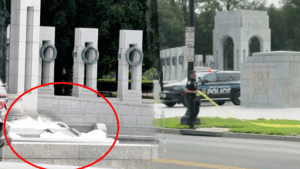 Read more about the article World War II Memorial vandalized with spray paint on National Mall